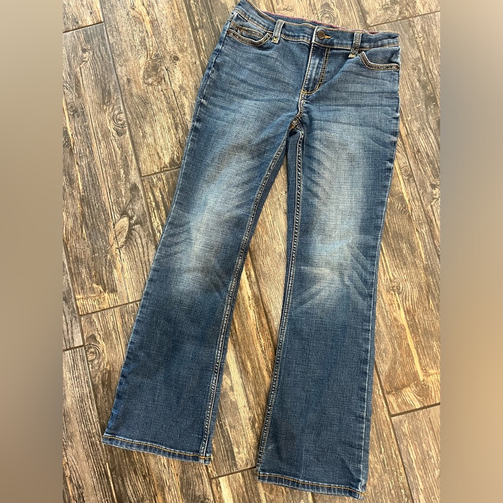Classic Wrangler Jeans - Regular Fit, Size 14, Mid-Wash Blue